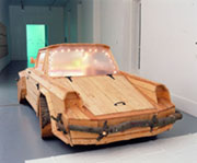 Dimitri Tsykalov, Chalet/Shed, 2003, Wood, readymade objects, 429 x 165 x 130 cm, Collection Irish Museum of Modern Art, Purchase, 2003 Dimitri Tsykalov, Chalet/Shed, 2003, Wood, readymade objects, 429 x 165 x 130 cm, Collection Irish Museum of Modern Art, Purchase, 2003