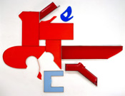 Jack Pierson, Abstract Painting, 2007, Plastic and metal , 104 x 138 x 5 inches, 264.2 x 350.5 x 12.7 centimeters, Courtesy Xaxier Huftkens Jack Pierson, Abstract Painting, 2007, Plastic and metal , 104 x 138 x 5 inches, 264.2 x 350.5 x 12.7 centimeters, Courtesy Xaxier Huftkens