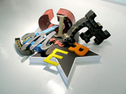Jack Pierson, Music and Fire, 2006, Wood, metal and plastic, 48 x 60 x 26 inches installed, 121.9 x 152.4 x 66 cm, Courtesy Cheim & Read, New York Jack Pierson, Music and Fire, 2006, Wood, metal and plastic, 48 x 60 x 26 inches installed, 121.9 x 152.4 x 66 cm, Courtesy Cheim & Read, New York