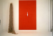 Alice Maher, Familiar 1, 1994, Acrylic on canvas, flax and wood, 250 x 250 cm, Collection Irish Museum of Modern Art, Purchase 1995 Alice Maher, Familiar 1, 1994, Acrylic on canvas, flax and wood, 250 x 250 cm, Collection Irish Museum of Modern Art, Purchase 1995