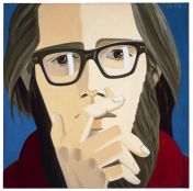 Alex Katz, Ted Berrigan, 1967, oil on linen, 121.9 cm x 121.9 cm, Photo courtesy PaceWildenstein, New York, © DACS, London/VAGA, New York 2007 Alex Katz, Ted Berrigan, 1967, oil on linen, 121.9 cm x 121.9 cm, Photo courtesy PaceWildenstein, New York, © DACS, London/VAGA, New York 2007