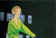 Alex Katz, Yvonne in Green, 1995, Oil on linen, 48 x 72 inches, Courtesy of the Marlborough Gallery, New York, © DACS, London/VAGA, New York 2007