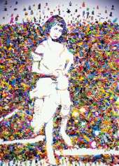 Vik Muniz, Portrait of Alice Liddell, after Lewis Carroll, 2004, Chromogenic print, mounted on aluminium, wooden frame and acrylic fabric, 253.5 x 184.5 cm, Collection Irish Museum of Modern Art