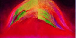 Anne Madden, Aurora Borealis, Arcs, 2006, oil on linen, diptych, 178 x 356 cm, Collection of the artist Anne Madden, Aurora Borealis, Arcs, 2006, oil on linen, diptych, 178 x 356 cm, Collection of the artist