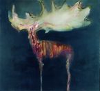 Barrie Cooke, Megaceros Hibernicus, 1983, Oil on canvas, 168.5 x 183 cm, Collection Irish Museum of Modern Art, Gordon Lambert Trust, 1997 Barrie Cooke, Megaceros Hibernicus, 1983, Oil on canvas, 168.5 x 183 cm, Collection Irish Museum of Modern Art, Gordon Lambert Trust, 1997