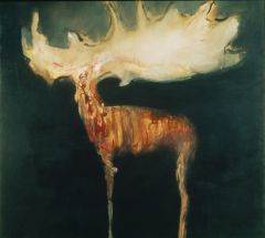 Barrie Cooke, Megaceros Hibernicus, 1983, Oil on canvas, 168.5 x 183 cm, Collection Irish Museum of Modern Art, Gordon Lambert Trust, 1992 Barrie Cooke, Megaceros Hibernicus, 1983, Oil on canvas, 168.5 x 183 cm, Collection Irish Museum of Modern Art, Gordon Lambert Trust, 1992