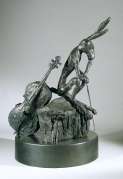 Barry Flanagan, Large Troubador, 2004, bronze, 479.5 Kg / 959 1bs, edition of 8 plus 3 artist’s casts, 185 x 140 x 114 cm. Courtesy Waddington Galleries, London. Barry Flanagan, Large Troubador, 2004, bronze, 479.5 Kg / 959 1bs, edition of 8 plus 3 artist’s casts, 185 x 140 x 114 cm. Courtesy Waddington Galleries, London.