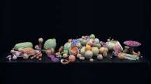 Caroline McCarthy, The Luncheon, 2002, photograph of wet papier mache sculpture, 100 x 181 cm, AIB Art Collection Caroline McCarthy, The Luncheon, 2002, photograph of wet papier mache sculpture, 100 x 181 cm, AIB Art Collection