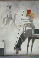 Colin Middleton, Encounter with Half a Horse,c.1960, Oil on Board,61 x 46 cm, Heritage Gift from the McClelland Collection by Noel and Anne Marie Smyth, 2003 Colin Middleton, Encounter with Half a Horse,c.1960, Oil on Board,61 x 46 cm, Heritage Gift from the McClelland Collection by Noel and Anne Marie Smyth, 2003