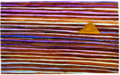 Patrick Hall, Approaching the Yellow Mountain, 2007, Ink and watercolour on paper, 36.5 x 59.5 cm, Collection Irish Museum of Modern Art, Donation, 2008