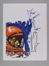 Daniel Guzmán, Drawings from the series Lonely Planet Boy, 2002, marker on paper, 29.7 x 21cm, Private Collection Daniel Guzmán, Drawings from the series Lonely Planet Boy, 2002, marker on paper, 29.7 x 21cm, Private Collection