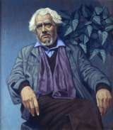 Edward McGuire, Portrait of Paddy Collins, Oil on board,