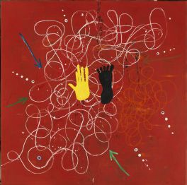 Ferran Garcia Sevilla, Sama 86, 1990, mixed media on canvas, 200 x 200 cm, Collection of the artist, Barcelona Ferran Garcia Sevilla, Sama 86, 1990, mixed media on canvas, 200 x 200 cm, Collection of the artist, Barcelona
