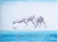Ilya Kabakov,albums: The Flying Komarov, 1972-75, Edition Prints, 50.5 x 37.5 cm, Purchase, Collection Irish Museum of Modern Art Ilya Kabakov,albums: The Flying Komarov, 1972-75, Edition Prints, 50.5 x 37.5 cm, Purchase, Collection Irish Museum of Modern Art