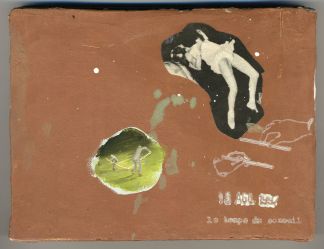 Francis Alÿs, Le Temps du Sommeil, 1996 – present, series of 100 paintings (ongoing), oil and pencil on wood, 12 x 16 cm