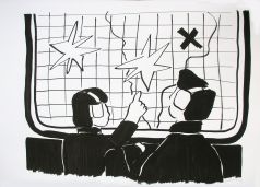 Garrett Phelan, Now Here 24, 2006, Black marker on paper, 69 x 99 cm, Collection Irish Museum of Modern Art, Purchase, 2006, Image courtesy the artist and mother's tankstation, � the artist