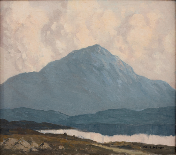 Paul Henry. Errigal, Co. Donegal, c. 1930. oil on canvas. 36 x 38 cm. Collection Irish Museum of Modern Art. Heritage Gift by Bank of Ireland, 1999