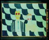 Howard Hodgkin, Mr and Mrs Robyn Denny, 1960, oil on canvas, 91.5 x 127 cm, Courtesy: Mr & Mrs John L Townsend III, USA. Image credit: Gagosian Gallery, London. Howard Hodgkin, Mr and Mrs Robyn Denny, 1960, oil on canvas, 91.5 x 127 cm, Courtesy: Mr & Mrs John L Townsend III, USA. Image credit: Gagosian Gallery, London.