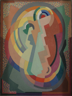 Mainie Jellett, Modonna and Child, undated. Oil on Canvas. 61 x 46 cm. Private Collection Mainie Jellett, Modonna and Child, undated. Oil on Canvas. 61 x 46 cm. Private Collection