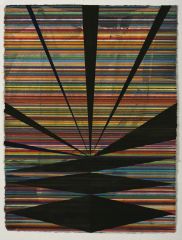 Jered Sprecher, Approach, 2006, pencil, watercolour, gouche on paper, 30 x 22 inches, Courtesy the artist