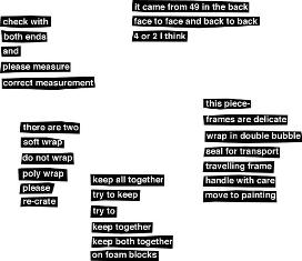 Joanna Karolini, Technical Notes, IMMA, 2006