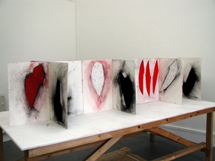 Catherine Lee, Book of Ireland, Day 2, charcoal and pastel on paper, Process Room, IMMA, 2005