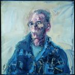 Nick Miller, Patrick Hall, 1994, Oil on Canvas, 86 x 86 cm, Collection Irish Museum of Modern Art, Purchase, 1997 Nick Miller, Patrick Hall, 1994, Oil on Canvas, 86 x 86 cm, Collection Irish Museum of Modern Art, Purchase, 1997