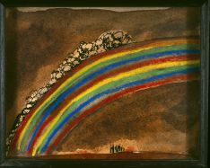 Patrick Hall, Rainbow, 2005, ink, watercolour and pastel, 14 x 17cm, Private Collection Patrick Hall, Rainbow, 2005, ink, watercolour and pastel, 14 x 17cm, Private Collection