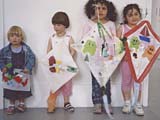 Children making artwork in the Galleries, Irish Museum of Modern Art