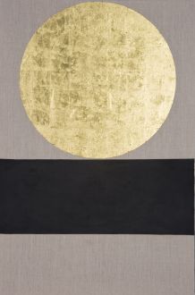 Patrick Scott, Meditation Painting, 2006, Gold leaf & acrylic on unprimed canvas, 122 x 81 cm, Collection the artist Patrick Scott, Meditation Painting, 2006, Gold leaf & acrylic on unprimed canvas, 122 x 81 cm, Collection the artist
