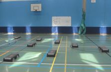 Sean Taylor, THE STEPS, 2009, collaborative sound/performance artwork, Step Aerobic Class, UL Sports Arena, University of Limerick, Photo Courtesy of Richard Corrigan Sean Taylor, THE STEPS, 2009, collaborative sound/performance artwork, Step Aerobic Class, UL Sports Arena, University of Limerick, Photo Courtesy of Richard Corrigan
