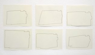 Thessia Machado, perimeter, Spaced, Process Room, IMMA, 2006