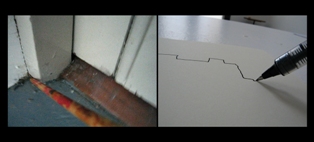 Thessia Machado, perimeter, Spaced, Process Room, IMMA, 2006 