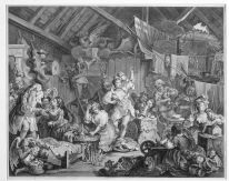 William Hogarth, Strolling Actresses Dressing in a Barn, 1738, Etching and engraving, Donation Madden Arnholz Collection, 1988, Irish Museum of Modern Art William Hogarth, Strolling Actresses Dressing in a Barn, 1738, Etching and engraving, Donation Madden Arnholz Collection, 1988, Irish Museum of Modern Art
