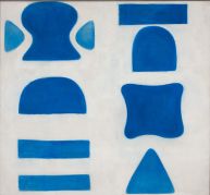 William Scott, Berlin Blues I, 1965, Oil on canvas, 160 x 73cm, Collection Irish Museum of Modern Art, Heritage Gift by the Bank of Ireland from the Bank of Ireland Collection, 2008 William Scott, Berlin Blues I, 1965, Oil on canvas, 160 x 73cm, Collection Irish Museum of Modern Art, Heritage Gift by the Bank of Ireland from the Bank of Ireland Collection, 2008