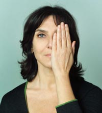 Sophie Calle photographed by Jean-Baptiste Mondino, 2003
